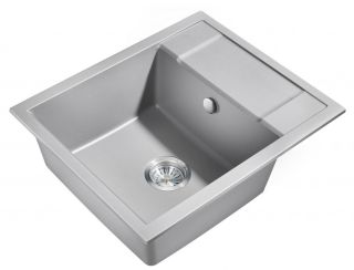 Мойка для кухни Milacio Navarra 60 Cuarzo MC.77073 серый металлик